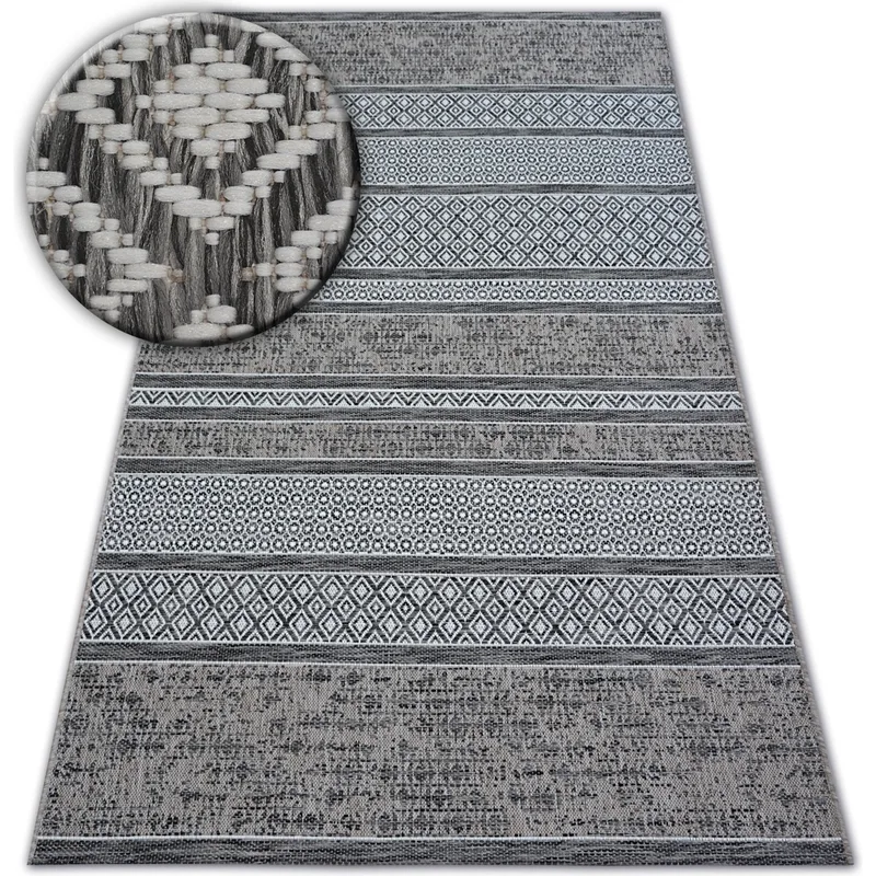 Χαλιά Rugsx Χαλί σιζάλ LOFT 21118 BOHO ελεφαντ 160x230 cm