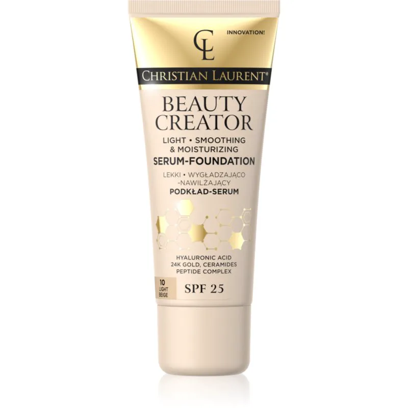 Christian Laurent Beauty Creator ελαφρύ ενυδατικό μεικ απ SPF 25 απόχρωση 10 Light Μπεζ 30 ml