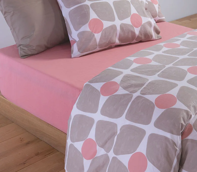Σεντόνια Μονά Με Λάστιχο (Σετ) 100x200+35 Nef-Nef Homeware Casual Coreo Μπεζ