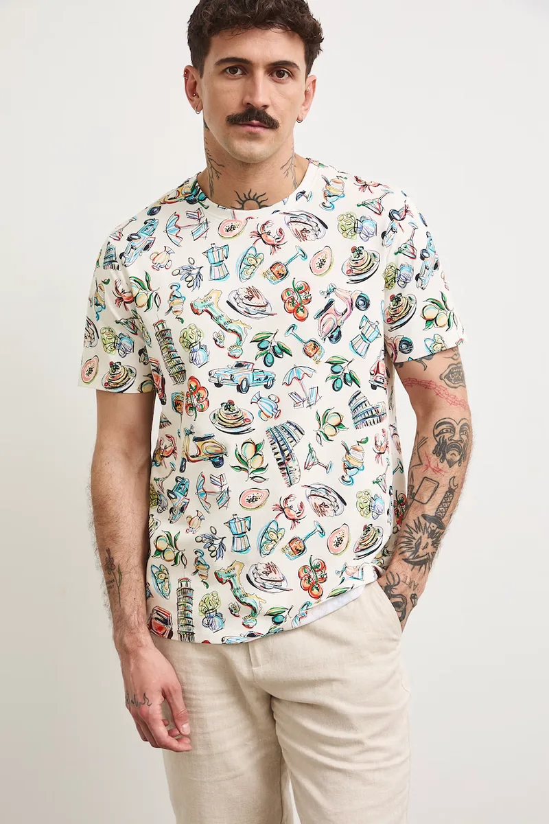 Medicine t-shirt ανδρικό βαμβάκι με ελαστάν