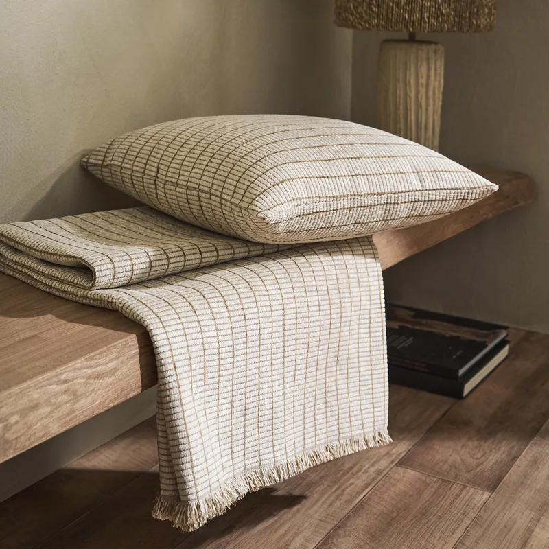 Ριχτάρι Τετραθέσιου Gofis Home Thyra Grain Μπεζ 273/04 180x350