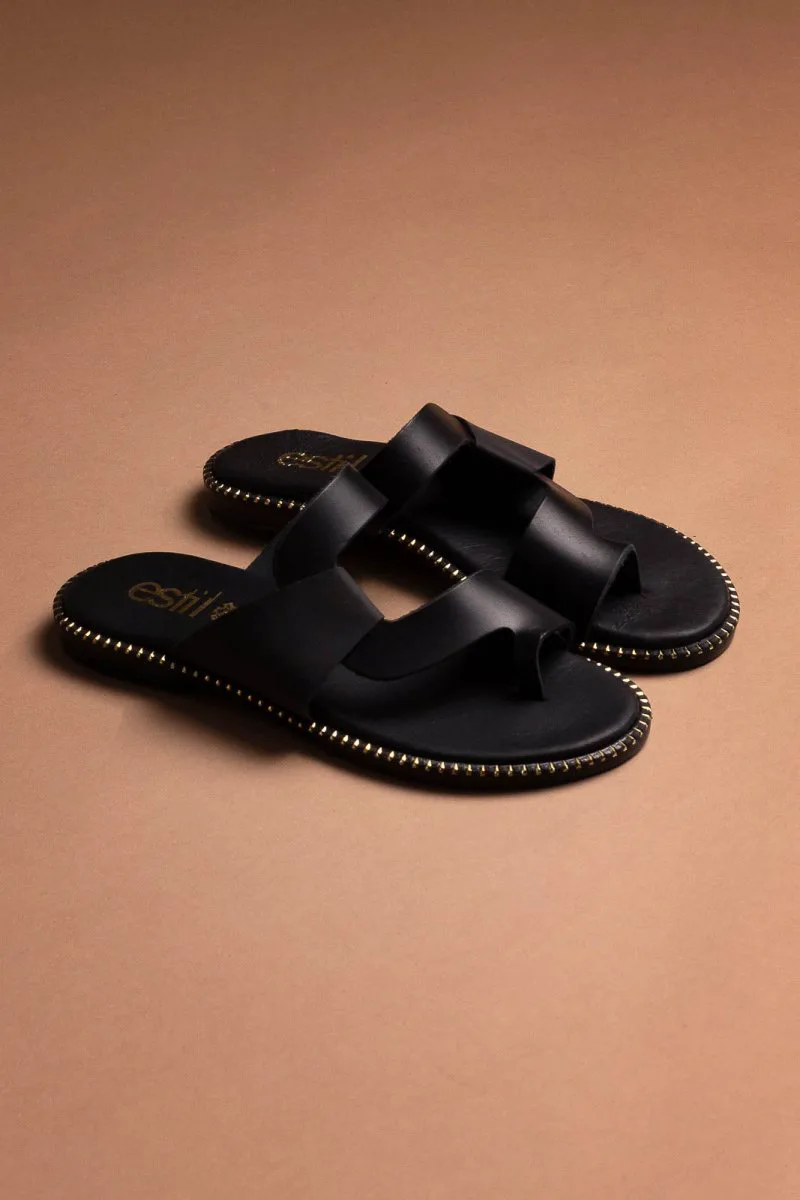 Estil Leather Sandals - 3/23 - Black