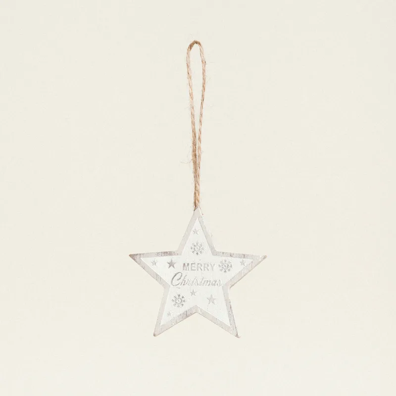 Beauty Home ΞΥΛΙΝΗ ΦΙΓΟΥΡΑ ΑΣΤΕΡΙ MERRY CRISTMAS