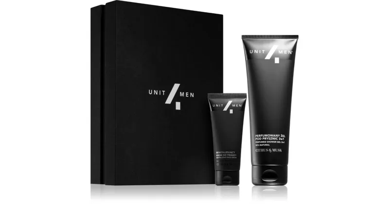 Unit4Men Citrus and Musk Gift Set for Face, Body and Hair for Men