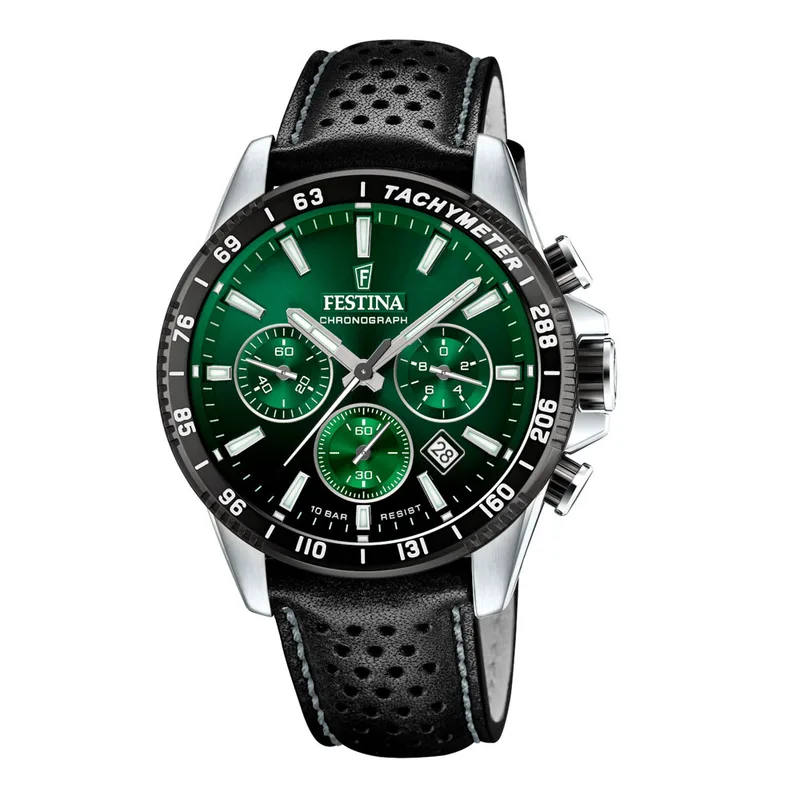FESTINA Black Leather Strap F20561/5