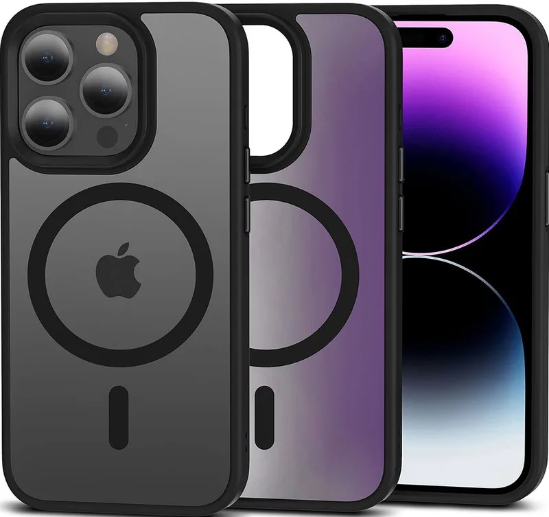 Θήκη Apple iPhone 15 Pro Max - Tech-Protect MagMat Σκληρή με MagSafe - Matte Black (9490713936535)