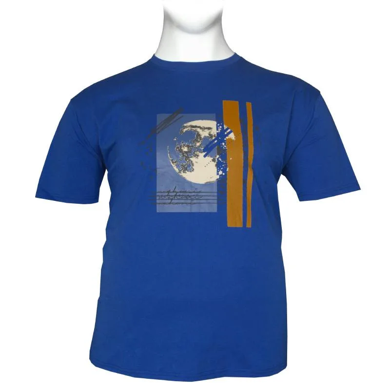 King size μακό pennie T-shirt "Space Splash" της Polo Pepe - Blue Sax