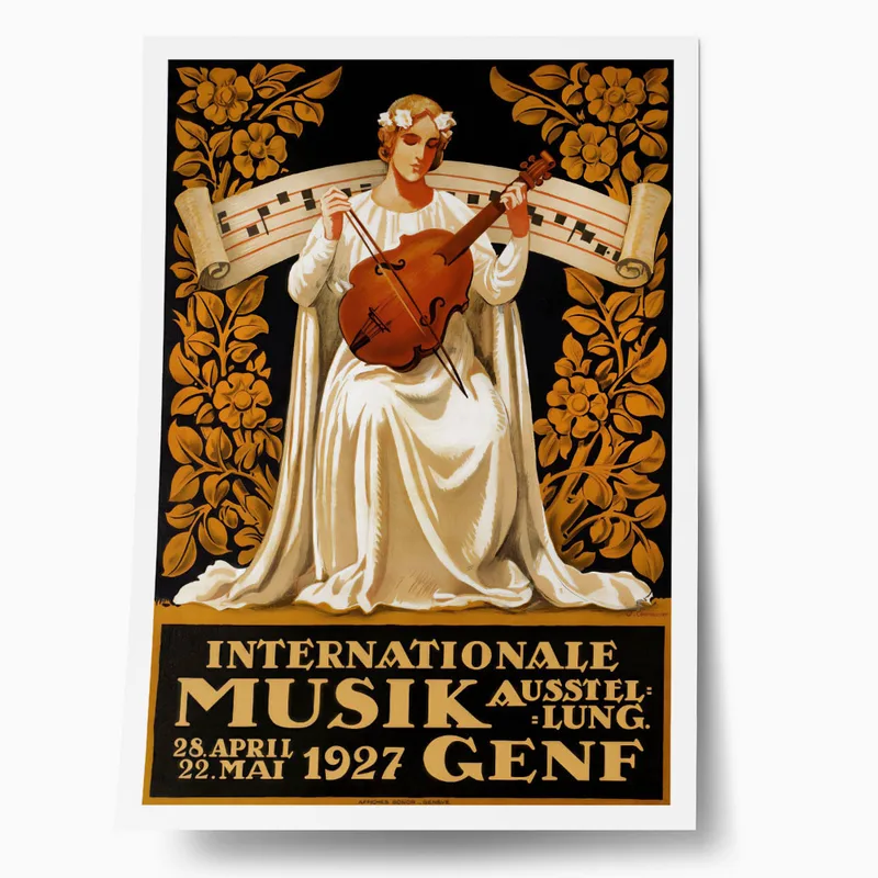Πόστερ 1927 INTERNATIONAL MUSIC EXHIBITION