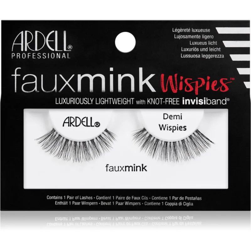 Ardell FauxMink Wispies τεχνητές βλεφαρίδες Demi Wispies 2 τμχ