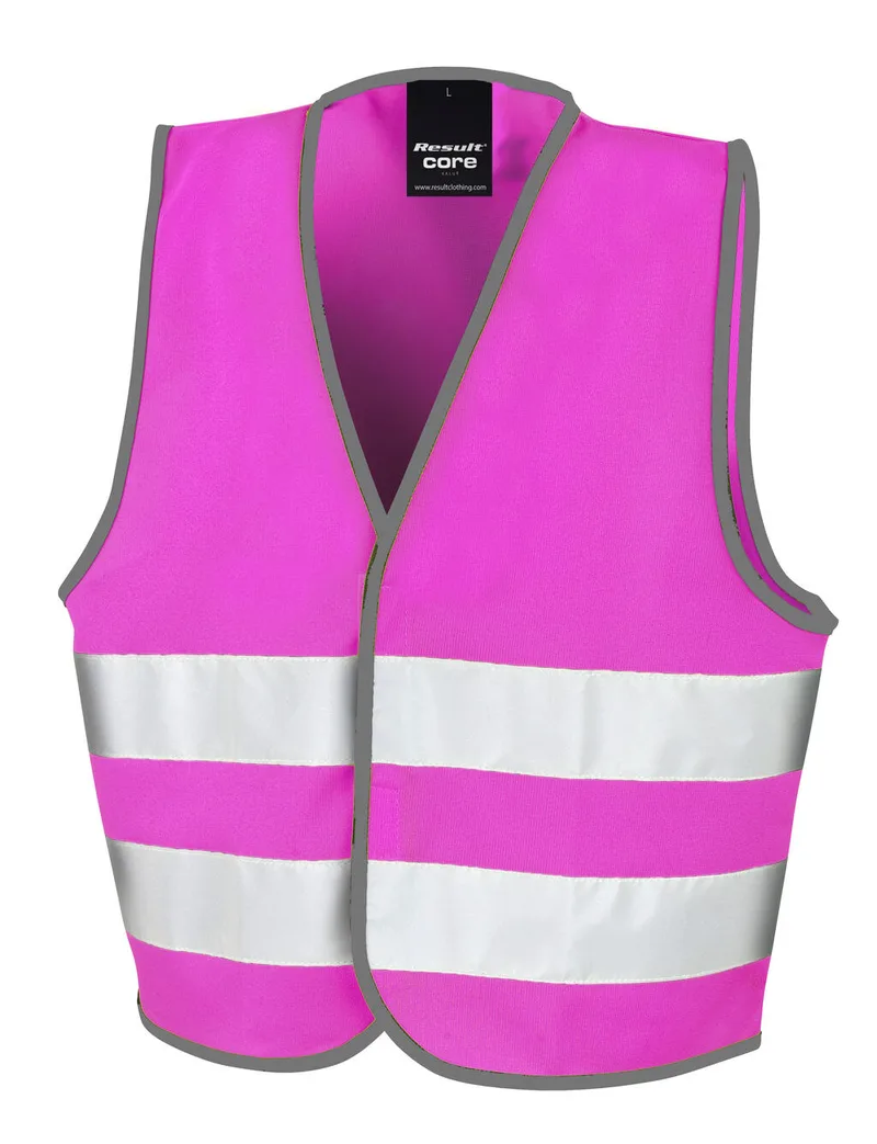 Παιδικό Γιλέκο Υψηλής Ορατότητας Result Safe-Guard R200JEV Fluorescent Ροζ
