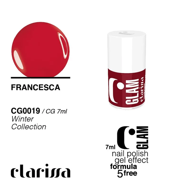 Clarissa 7ml nail polish 019 francesca