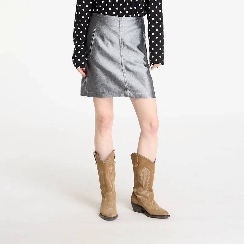 Φούστα Calvin Klein Jeans A Line Denim Skirt Skirt Blue 24