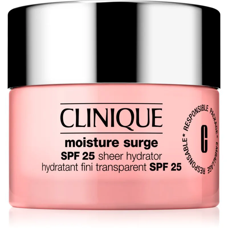 Clinique Moisture Surge™ SPF 25 Sheer Hydrator θρεπτική και ενυδατική κρέμα ημέρας SPF 25 30 ml