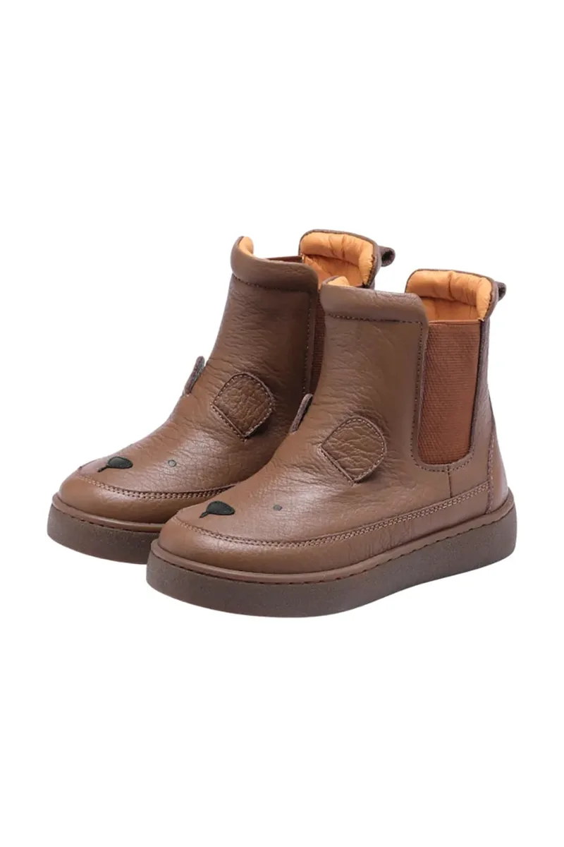 Παιδικές δερμάτινες χειμερινές μπότες Donsje Thuru Classic Boots Bear