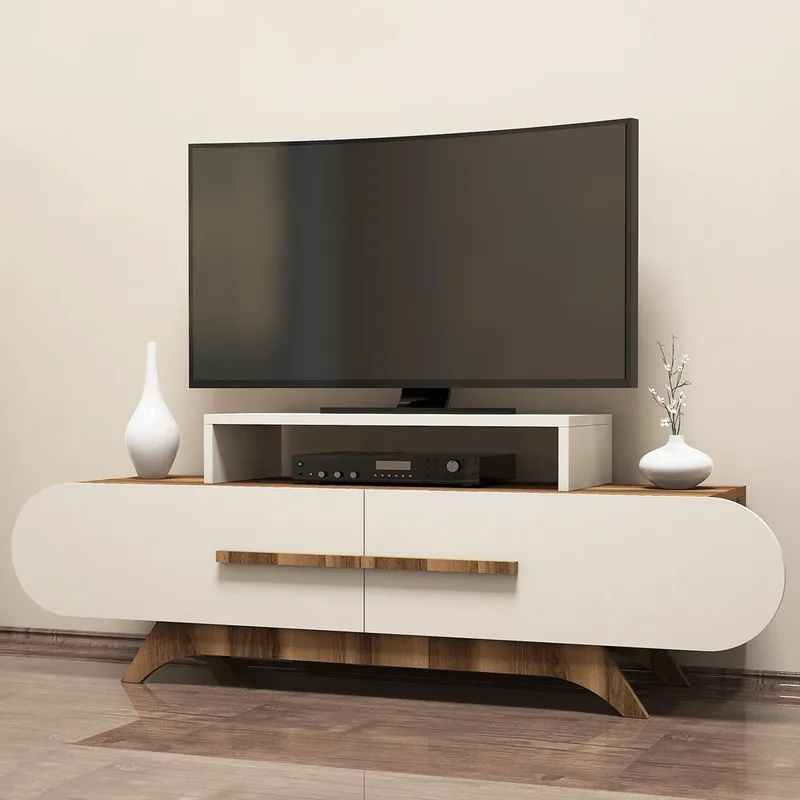 Βάση Τηλεόρασης Rose - Walnut, Cream 845Hct3050 (145x49,8x36,8)