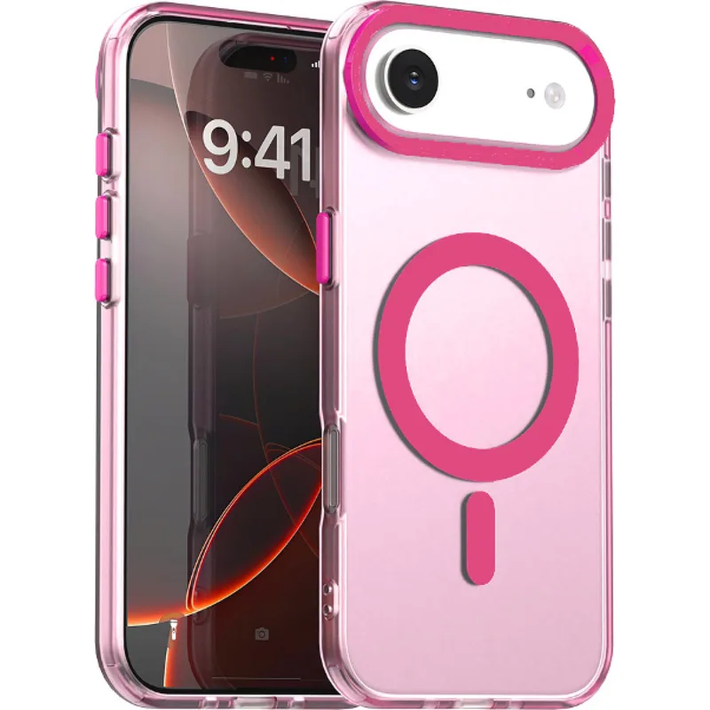 Θήκη iPhone Air Techsuit CandyCase Σκληρή Ημιδιάφανη με MagSafe - Ροζ (5949419313248)