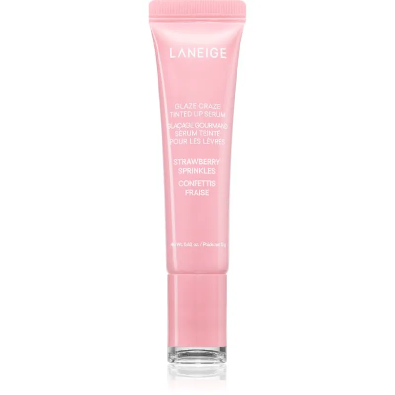 LANEIGE Glaze Craze Tinted Lip Serum βάλσαμο για τα χείλη με χρώμα απόχρωση Strawberry Sprinkles 12 γρ