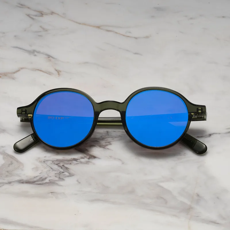 GIORGIO A12EP8 - GIORGIO - GREEN - BLUE MIRROR Sunglasses | Green | Blue Mirror Shades | Explicit Poets Sunglasses