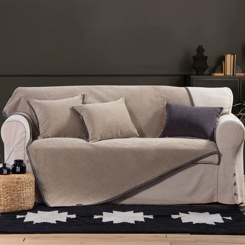 Ριχτάρι Καναπέ Τριθέσιου 2 Όψεων (170x300) Nef-Nef Homeware Brand Μπεζ