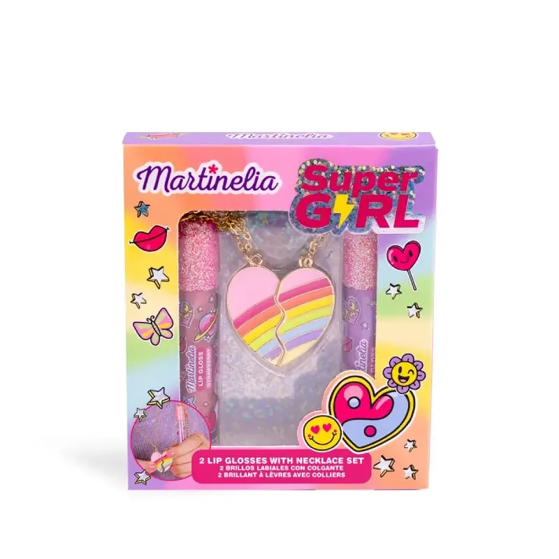 Martinelia Lip Glosses & Necklace Set