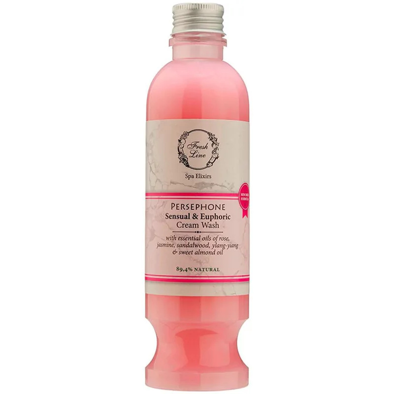 Fresh Line Spa Elixirs Persephone Sensual & Euphoric Cream Wash Αφρόλουτρο Σώματος με Αιθέρια Έλαια από Τριαντάφυλλο, Γιασεμί & Υλάνγκ-Υλάνγκ για Αισθησιασμό & Ευφορία 250ml