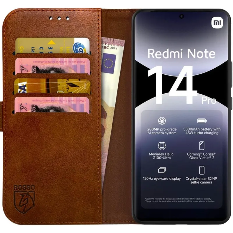 Θήκη Xiaomi Redmi Note 14 Pro 4G Κόκκινο Element PU Πορτοφόλι - Brown (8719246478017)