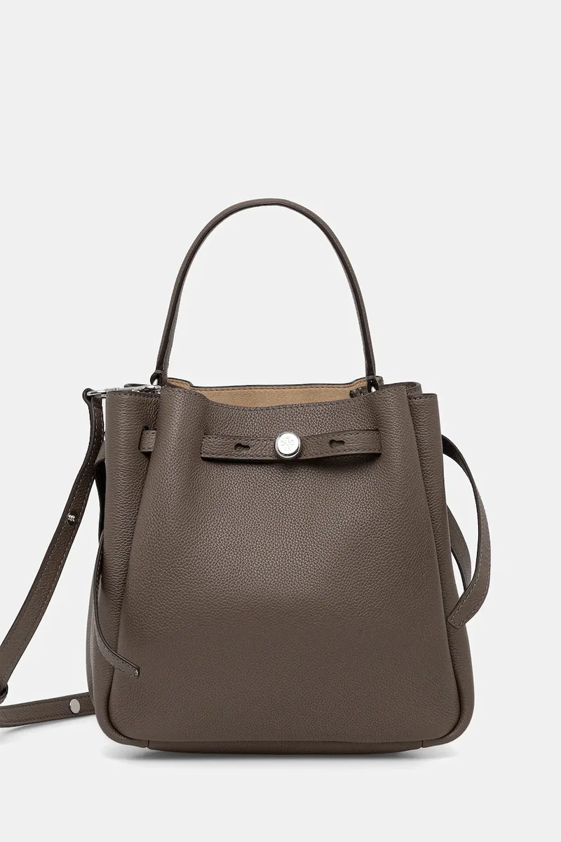 Δερμάτινη τσάντα Tory Burch Romy Bucket