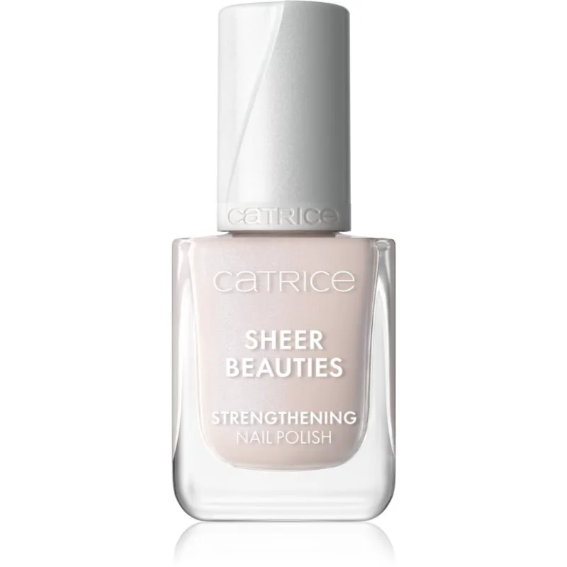 Catrice Sheer Beauties Strengthening Nail Polish δυναμωτικό βερνίκι νυχιών απόχρωση 020 Roses Are Rosy 10.5 ml