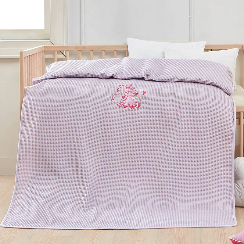 Κουβέρτα Πικέ Αγκαλιάς 80x110 Beauty Home 5304 Unicorn Lilac 80x110