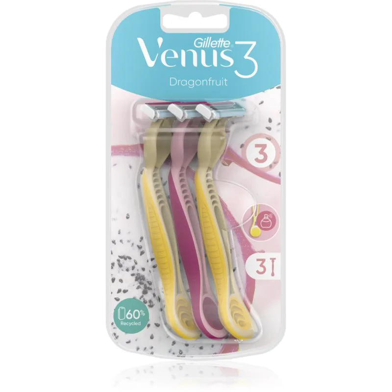 Gillette Venus Dragonfruit μιας χρήσεως ξυραφάκια 3 τμχ