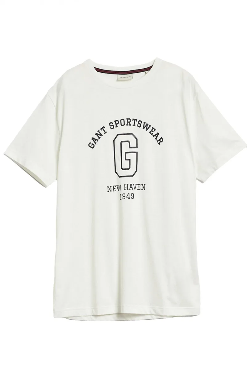 GANT T-SHIRT GRAPHIC SS ΕΚΡΟΥ