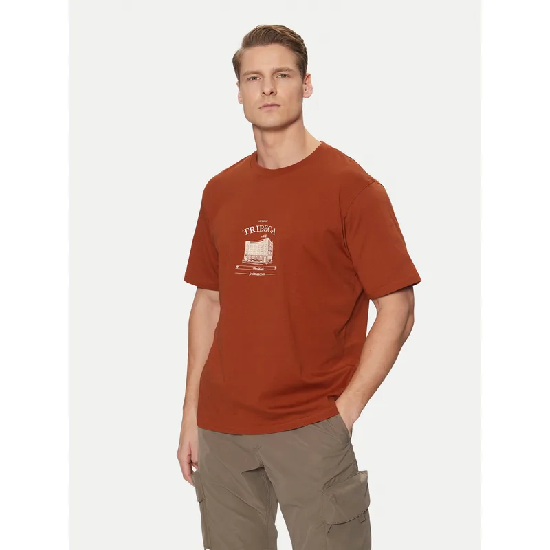 Jack & Jones T-Shirt Boston 12273400 Καφέ Relaxed Fit