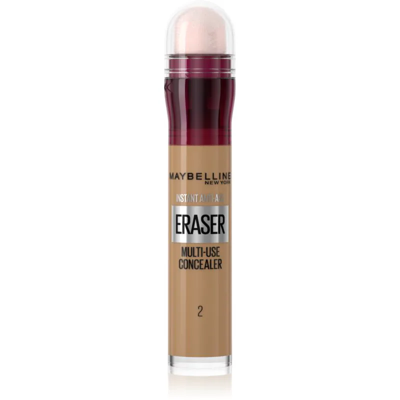 MAYBELLINE NEW YORK Instant Anti Age Eraser Υγρό καλυπτικό με σφουγγαράκι εφαρμογής απόχρωση 02 Nude 6.8 ml