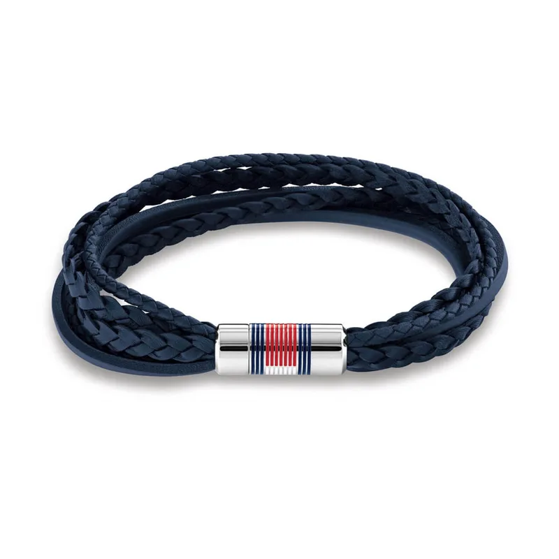 TOMMY HILFIGER Ανδρικό Βραχιόλι από Δέρμα και Ατσάλι 2790427
