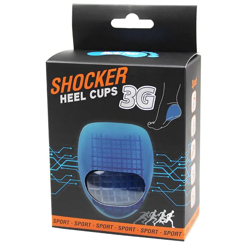 Herbi Feet Shocker Heel Cups 3G Υποαλλεργικό Αεριζόμενο Υποπτέρνιο Σιλικόνης Μπλε 2 Τεμάχια - Small