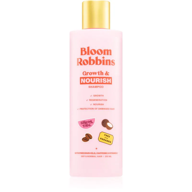 Bloom Robbins Growth & Nourish σαμπουάν για υγιή και όμορφα μαλλιά 250 ml