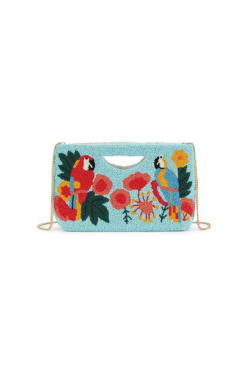 Wild Paris γυναικείο clutch με κέντημα "Gillis" - GILLIS/SS26 Γαλάζιο