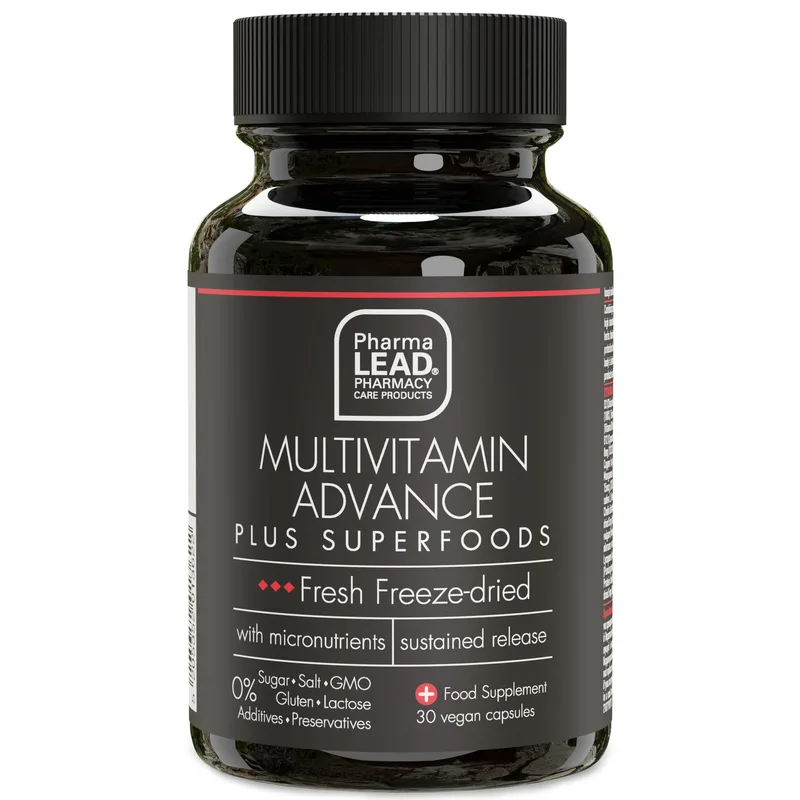 Pharmalead Black Range Multivitamin Advance Plus Superfoods Συμπλήρωμα Διατροφής Πολυβιταμινών για την Ενίσχυση του Οργανισμού 30veg.caps