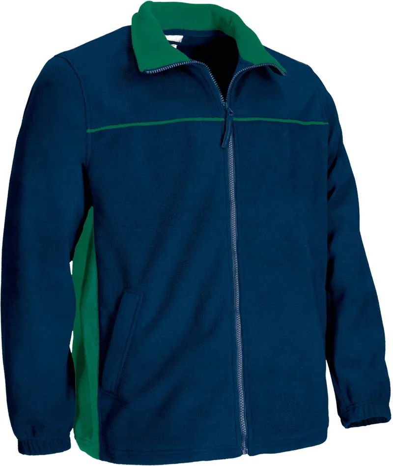 Fleece Jacket THUNDER Valento FPVATHUMV Orion Navy Blue-Kelly Green
