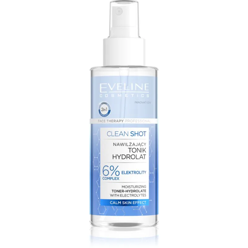 Eveline Cosmetics Clean Shot 6% Electrolyte Complex ενυδατικό τονωτικό 150 ml