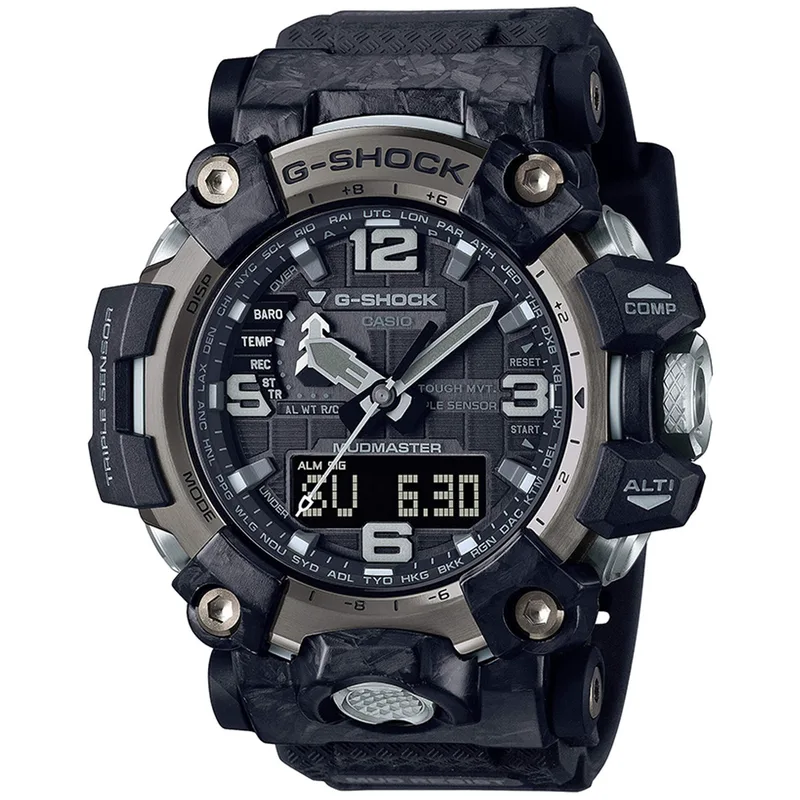 CASIO G-Shock Solar Radio Controlled Black Rubber Strap GWG-2000-1A1ER