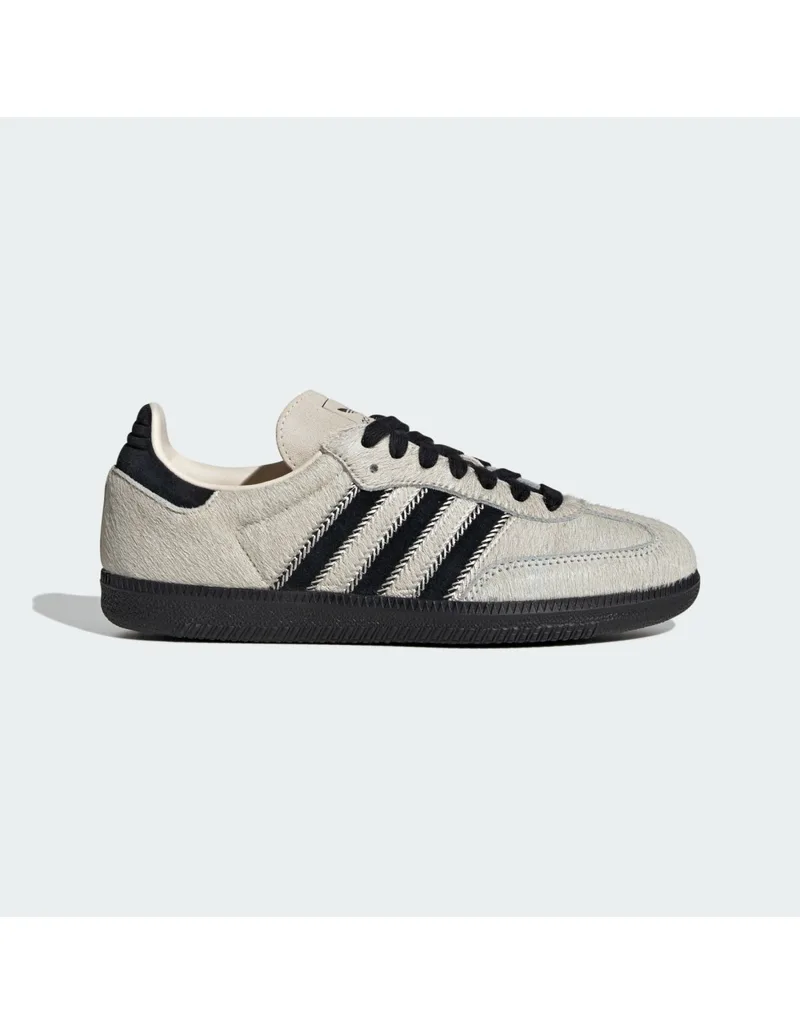 adidas Samba OG Wonder White Black Pony Women's JP5329 MBS