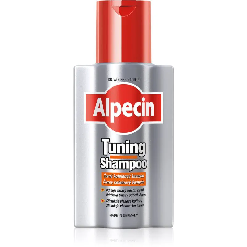 Alpecin Tuning Shampoo σαμπουάν με χρώμα για πρώτα γκρίζα μαλλιά 200 ml