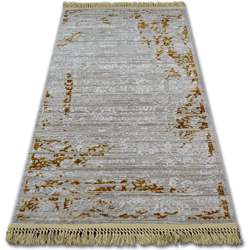 Χαλιά Rugsx Χαλί ακρυλικό MANYAS 193AA Καφέ/Κ 80x300 cm