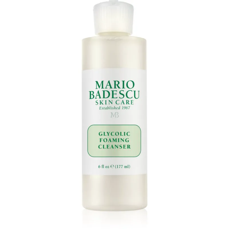 Mario Badescu Glycolic Foaming Cleanser καθαριστικό αφρώδες τζελ για την ανάπλαση της επιδερμίδας 177 ml