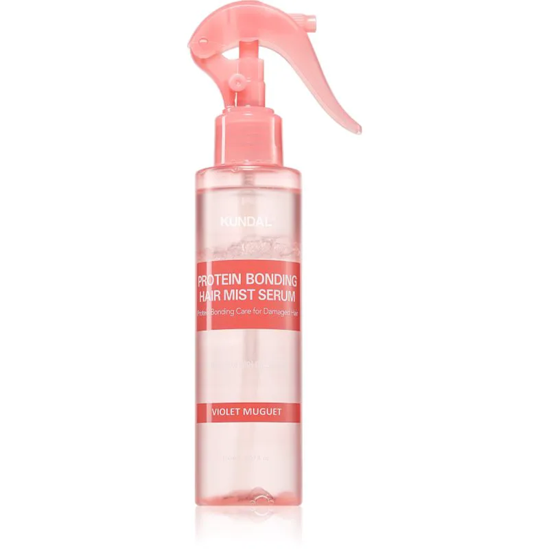 KUNDAL Protein Bonding Care Hair Mist Serum δυναμωτικός και αναγεννητικός ορός για τα μαλλιά για ξηρά και κατεστραμμένα μαλλιά με άρωμα Violet Muguet