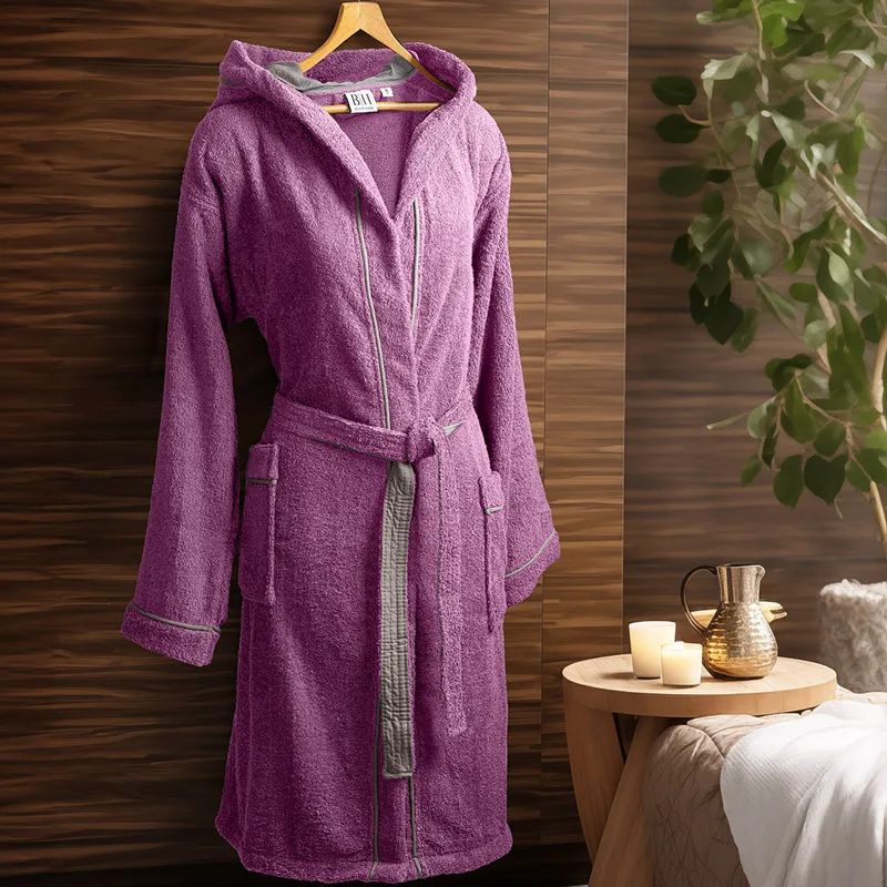 Μπουρνούζι Με Κουκούλα Beauty Home 3429 Purple - MEDIUM