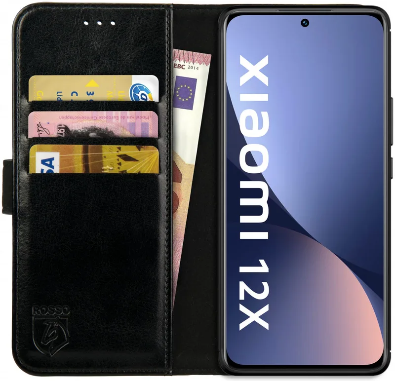 Κόκκινο Element PU Θήκη Πορτοφόλι Xiaomi 12 / 12X - Black (8719246358371)