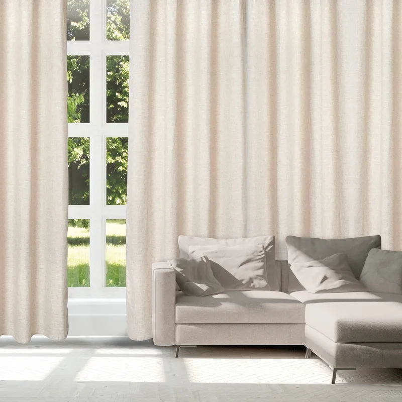Das home κουρτινα με κρικουσ 140χ270 2250 μπεζ