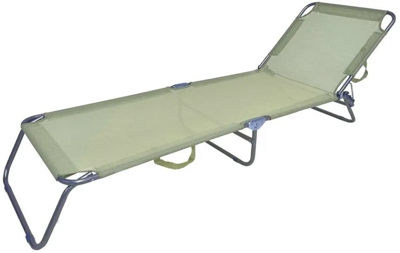 ΞΑΠΛΩΣΤΡΑ SUMMER CLUB ΜΕΤΑΛΛΙΚΗ Φ22ΜΜ 190Χ60Χ35CM ΕΚΡΟΥ